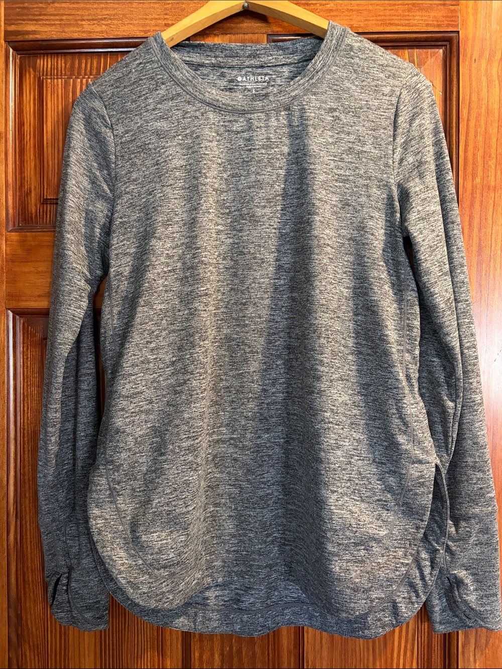 Athleta Uptempo Long Sleeved Heathered Gray size S